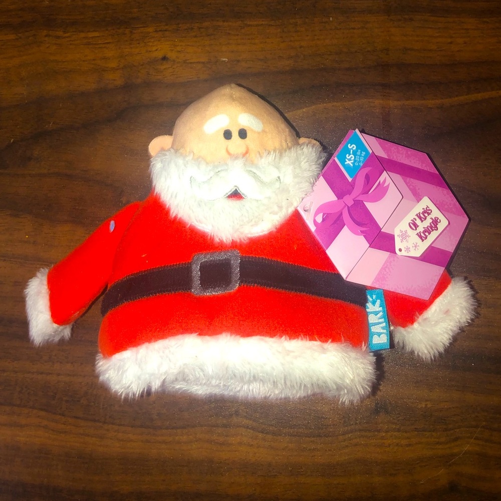 BARK BOX DOG TOY NEW SANTA CLAUSE from RUDOLPH